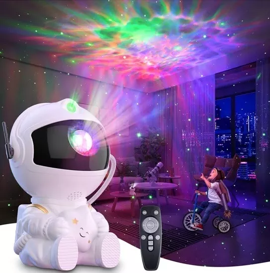 Astronaut Star Sky Night Light Galaxy Star Projector LED Decor For Kids W/remote