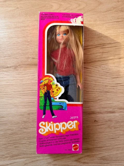 Poupée Barbie Skipper 3902 Par Mattel – Vintage 1981, Avec Accessoires, Origine Philippines