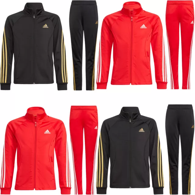 Adidas tuta da ginnastica ragazze fondo pantaloni bambini tuta completa giacca tuta da jogging
