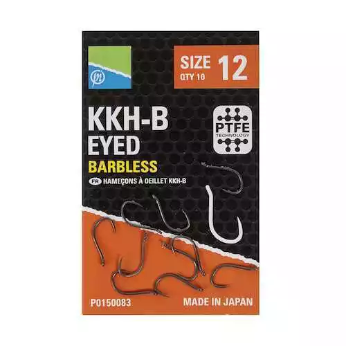 PRESTON KKM-B BARBLESS Size 12 Hooks £2.30 - PicClick UK