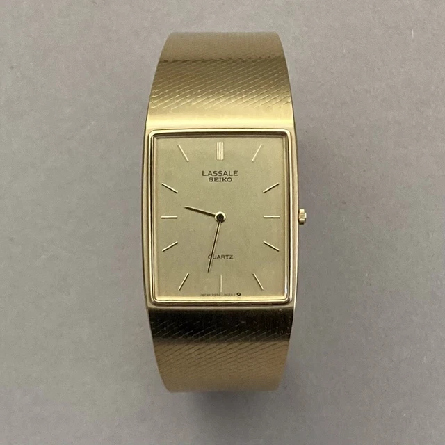 VINTAGE 1980’S SEIKO Lassale 95505059 Men’s GoldTone UltraThin