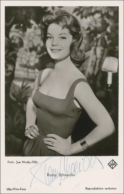 Romy Schneider - Picture Post Card Signed