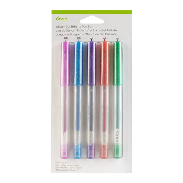 CRICUT 5er Pack Glitzer-Gel Stifte Mehrfarbig
