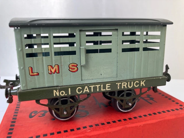 hornby echelle O wagon a bestiaux n° 2 avec boite - FR