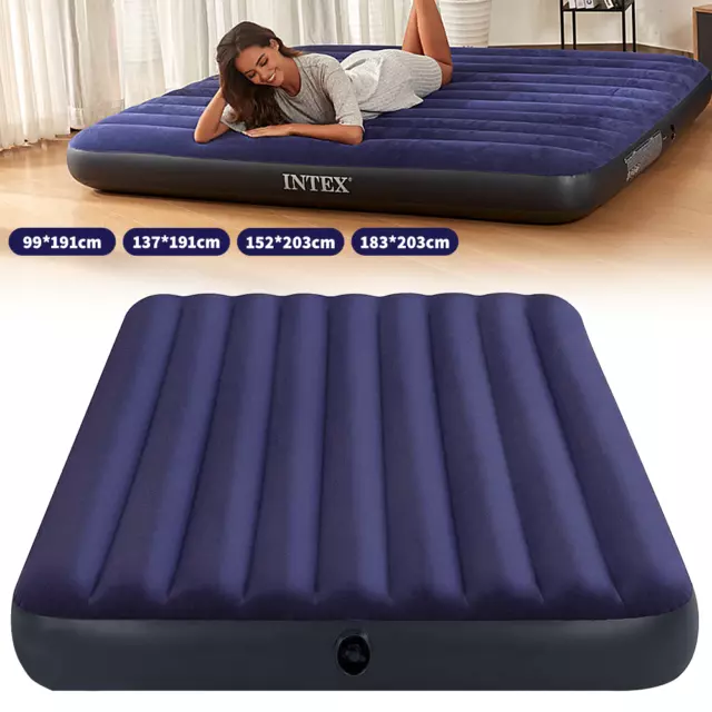 INTEX Luftbett mit Pumpe Gästebett Bett Matratze Luftmatratze selbstaufblasend