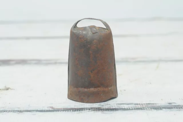 Late 1800's Hand Made Iron Cow or Goat Bell Primitive Decor Rustic Farm House #5