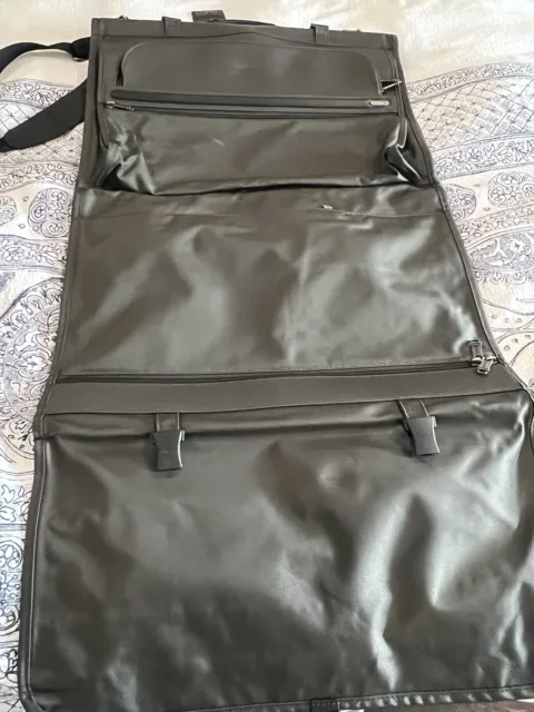 Tumi Garment Bag  Balistic  Tri-Fold  W/ Shoulder Strap and Detachable Door Hook