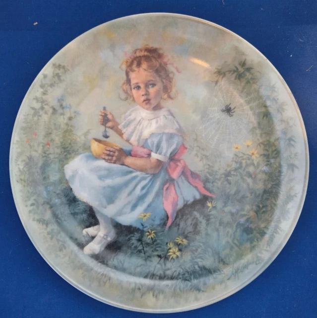 Reco Porcelain Ltd Ed Plate - Mother Goose Series Little Miss Muffet J McClellan