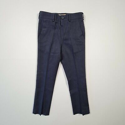 John Lewis Boys Navy Blue Linen /Cotton Wedding Suit Trousers/ Pants Age 6 Years