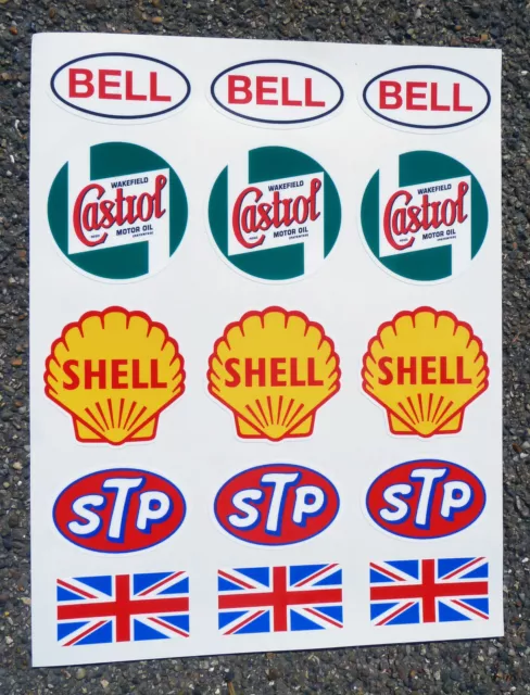 Classic Bike Helmet & Tank Stickers Vintage Retro Cafe Racer Ducati Matchless