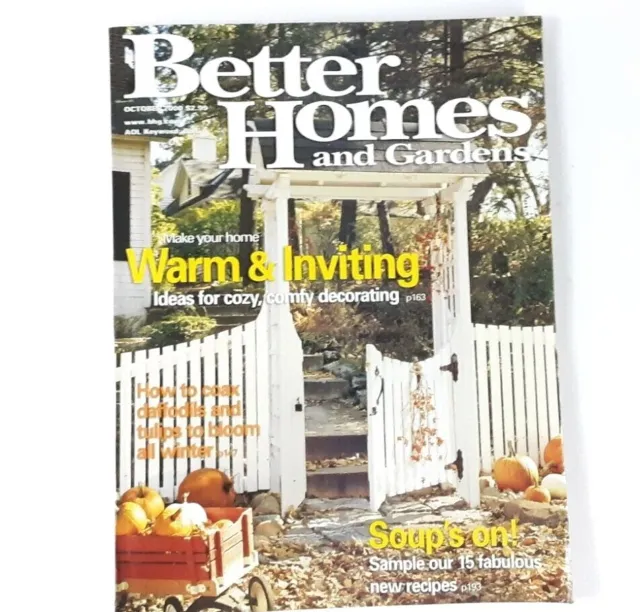 Vintage October 2000 Better Homes and Gardens Magazine Warm and Inviting  Issue