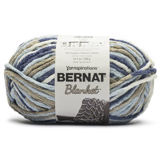 Paquete de 2 mantas Bernat hilo bola grande cielo nublado 161110-10828