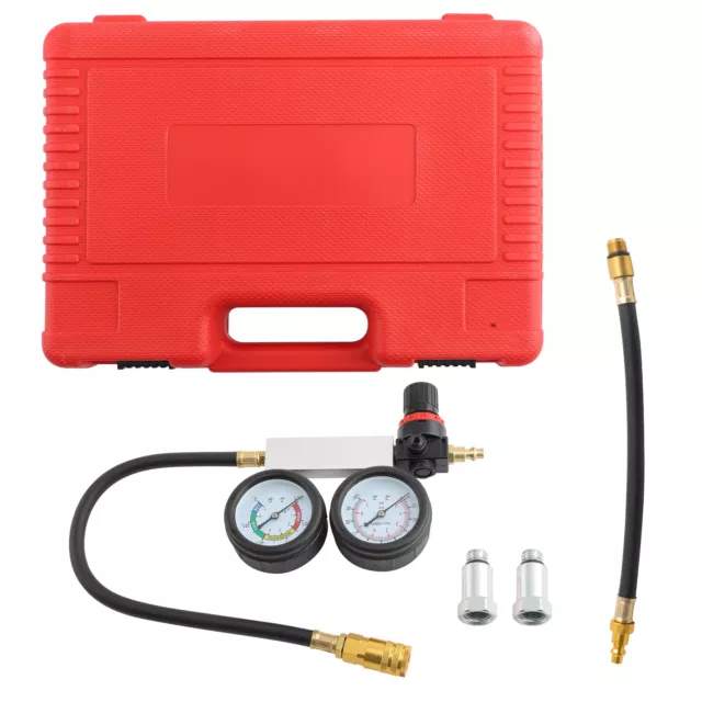 Cylinder Leak-Down Tester Leakage Leak Detector Engines Compression Tester Gauge 2