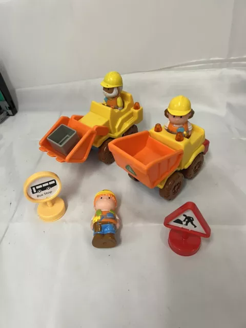 ELC Happyland Construction Vehicle & Figures Good Condition