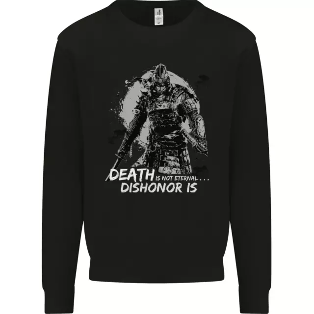 Death Not Eternal Martial Arts MMA Samurai Kids Sweatshirt Jumper