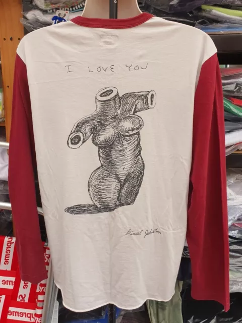 RARE SS15 SUPREME Daniel Johnston I Love You White L S size tee L
