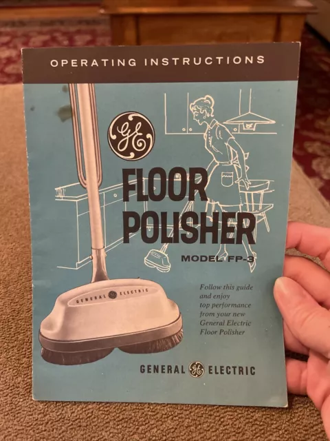 Vintage General Electric GE Floor Polisher Model FP-3 Instructions (JL)