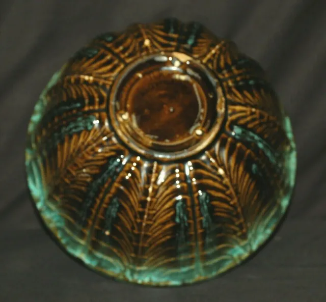 RRP Pottery Roseville Ohio Stoneware Crock Nesting Bowl Drape Pattern USA 9-1/4" 3