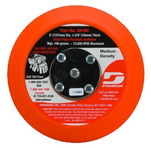 Dynabrade 56180 Non-Vacuum Disc Pad 5-Inch Diameter