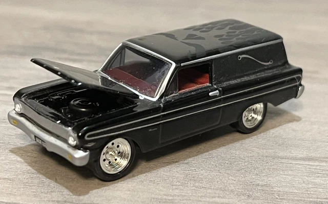 Johnny Lightning 1965 Ford Falcon Sedan Delivery Black Thirteen 13 Customs 1/64 Johnny Lightning 1965 Ford Falcon Sedan Delivery Black Thirteen 13 Customs 1/64