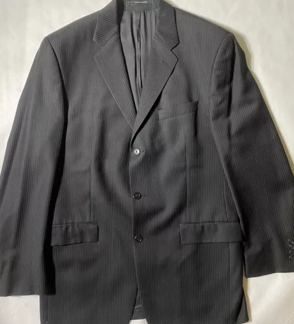 Calvin Klein 100% Pure Wool Black Jacket Blazer