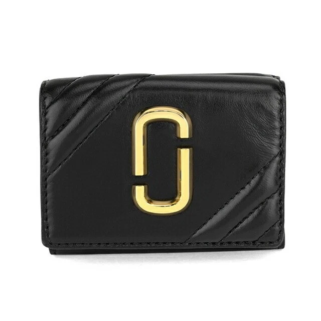 Marc Jacobs S129L01Fa21 001 The Glam Shot Medium Trifold Black