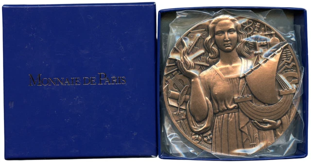 アールデコ　Pierre Turin Monnaie de Paris FRANCE 2007 PARIS Bronze Art Deco Medal By Turin, Unopened