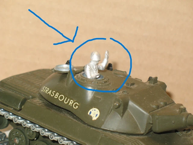 SOLIDO, paire 2 barbotin guide de chenille pour char AMX 30 militaire