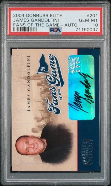 2004 Donruss Elite James Gandolfini Fans Of The Game Auto Hawaii /50 Psa 10