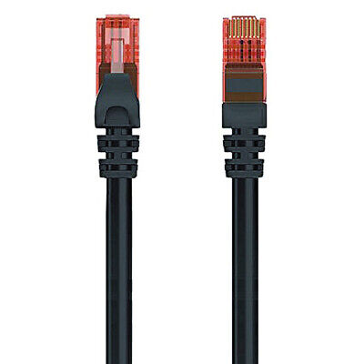 Câble Réseau Rigide UTP 6ème Catégorie Ewent EW-6U-005BL 1000 Mbit/s Noir (0,5 m