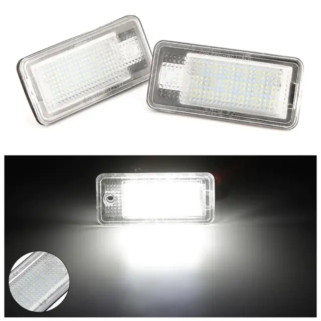 Led License Plate Light For Audi A3/S3/A4/S4 B6/S4 B7/A6/C6 S6/A8/S8/Q7/RS4/RS6