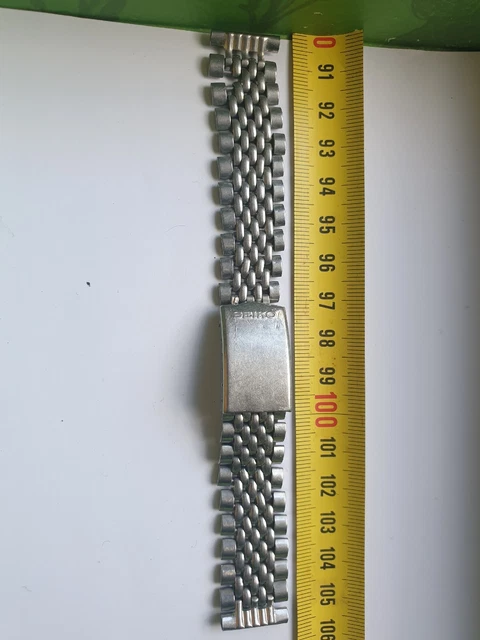 Bracelet De Montre Seiko SQ Vintage - Or Et Acier Inoxydable - Largeur 18mm - Occasion Pour Pièces