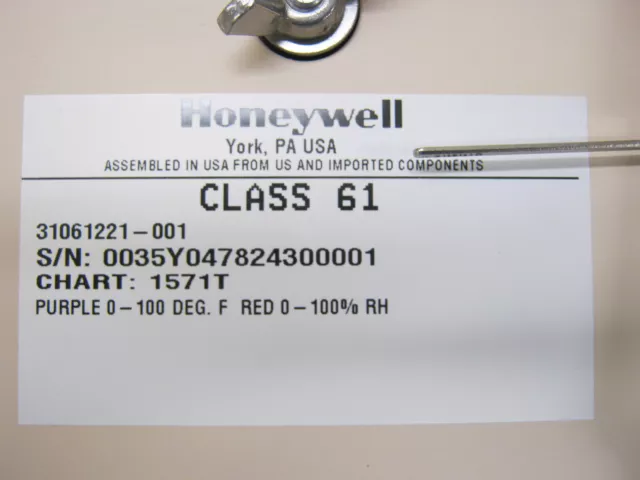 Honeywell 31061221-001 Class 61 Chart Recorder 3