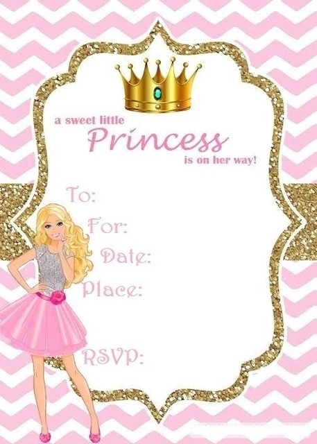Birthday Invitation Barbie Dreamtopia Birthday Supplies PACK OF 10