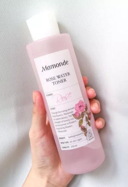 Mamonde Rose Water Toner face toner clean skin Clarifying Hydrating 250ml.