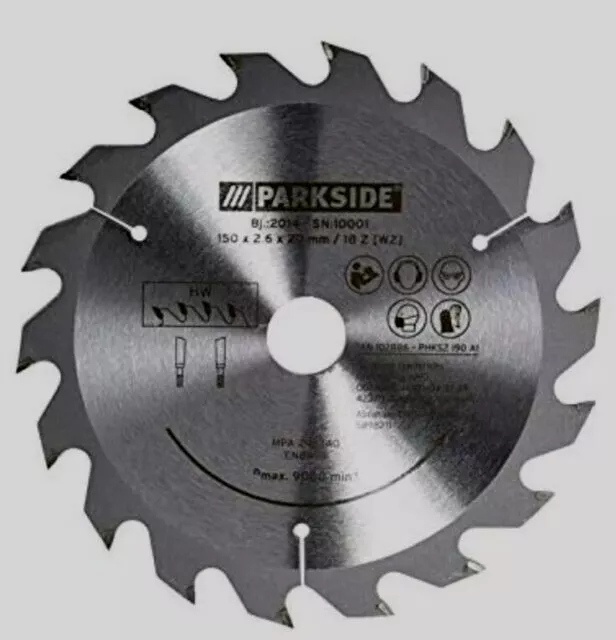 Parkside Bosch Metabo 24 Teeth Circular Saw Blade Fine Cuts In Hard And Soft