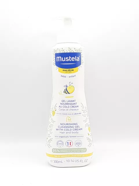 Mustela Nourishing Cleansing Hair and Body Gel w/ Cold Cream For Dry Skin