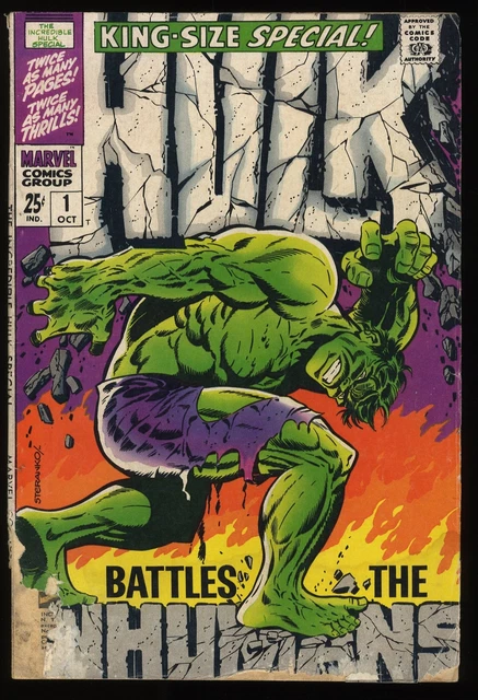 Incredible Hulk Annual (1968) #1 GD- 1.8 Classic Cover! Steranko! Marvel 1968