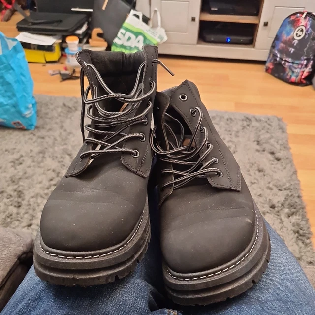 BALYGHAIOA MEN'S CASUAL lace up Boot Size 47 12 black