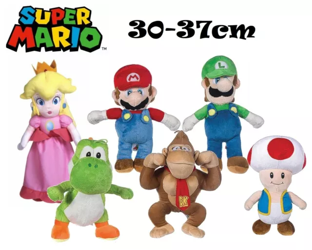Super Mario Bros ( 90cm ) Peluche Gigante, Originale Nintendo