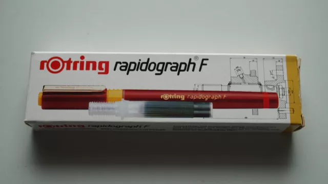 Tuschefüller rOtring Rapidograph F 0,18 mm NEU/OVP