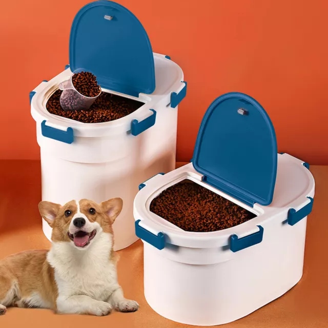 Pet Dry Food Storage Container Dog Cat Animal Bin Cereal Box Airtight Buckets UK