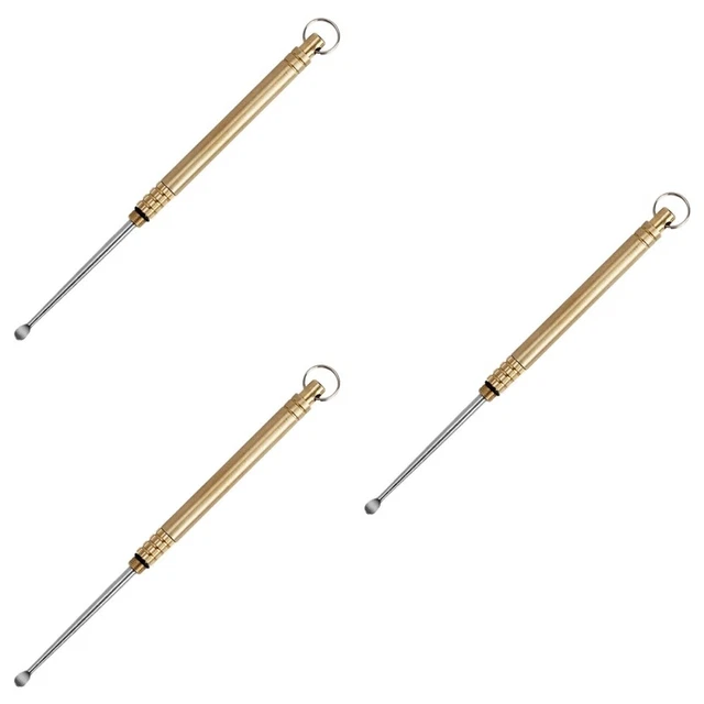 3 PCS Titanium Alloy Earpick Cleaner Kids LED Picker Baby Earwax Tool Toddler