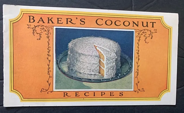 1923 Pretty Baker Coconut Recipe Booklet