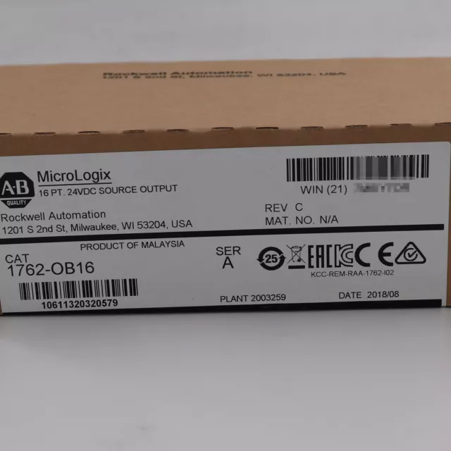 Allen-Bradley 1762-OB16 MicroLogix 16 Point D/O Module US Stock Factory Sealed