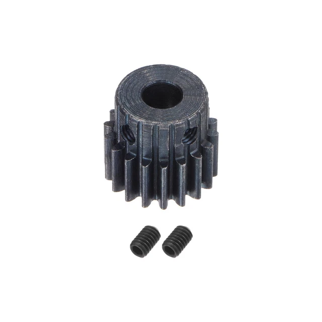 1Mod 18T Pinion Gear 5mm Bore Hardened Steel Motor Rack Spur Gear with Step