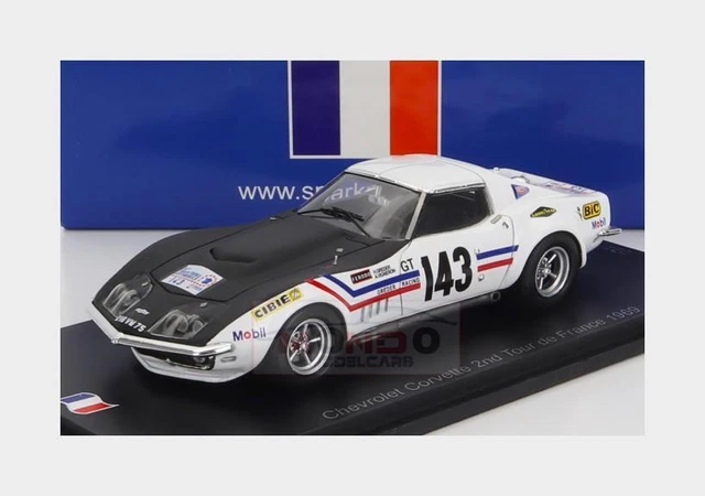 1:43 SPARK CHEVROLET Corvette C3 #155 Tour De France 1970 Greder ...