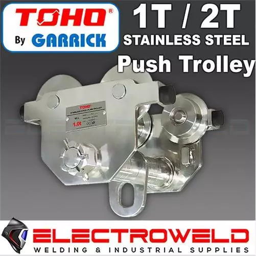 GARRICK TOHO Girder Push Trolley 1T / 2T Stainless Steel Beam 1 2 Ton GPTSS1T