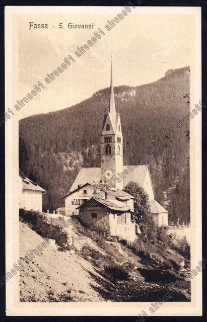 TRENTO VIGO DI FASSA 43 Frazione SAN GIOVANNI Cartolina 1924