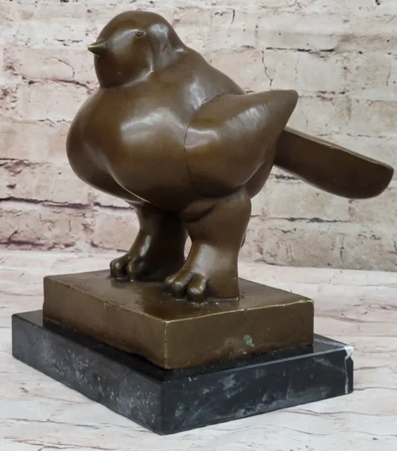 Bird by Fernando Botero @ Singapore River Museum Quality Bronze Sculpture Figure